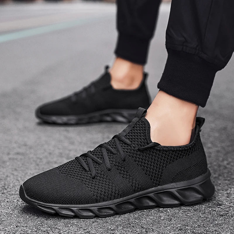 Non-Slip Sneakers Running Shoes Breathable Light Lace-Up