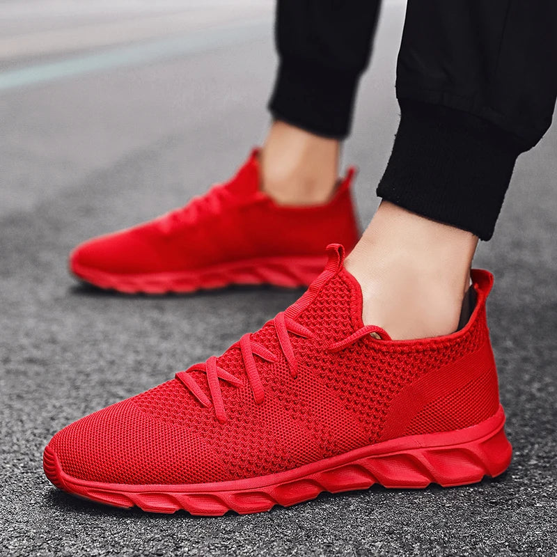 Non-Slip Sneakers Running Shoes Breathable Light Lace-Up