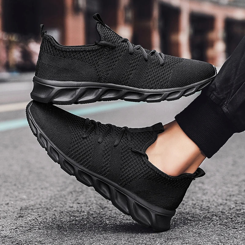 Non-Slip Sneakers Running Shoes Breathable Light Lace-Up